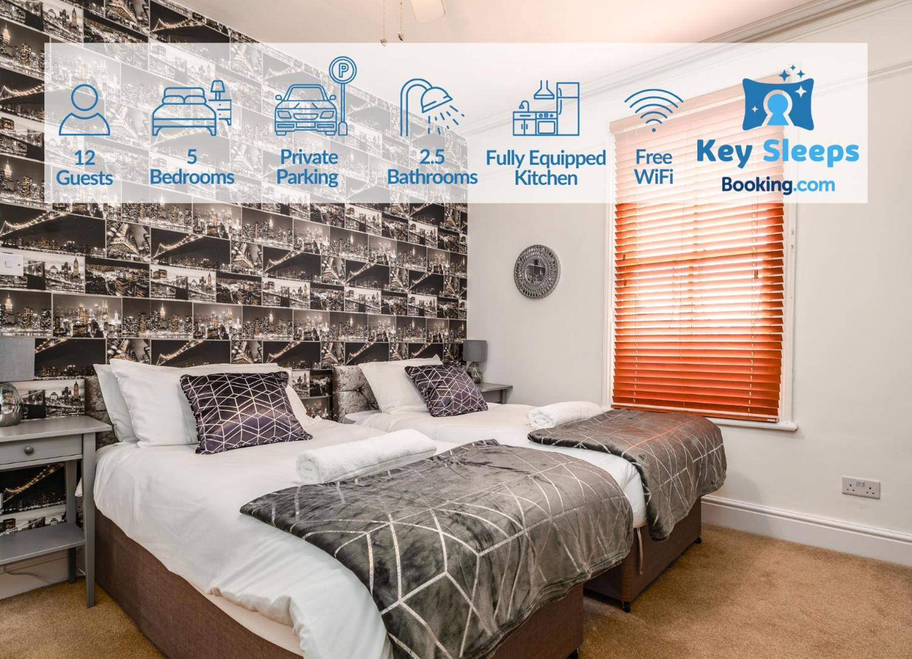 Spacious Contractor House For Large Groups - Private Parking Northampton Bagian luar foto